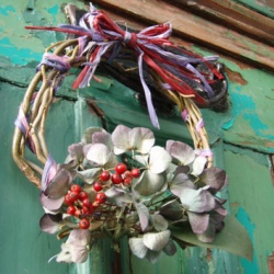 アンティークカラーのリース